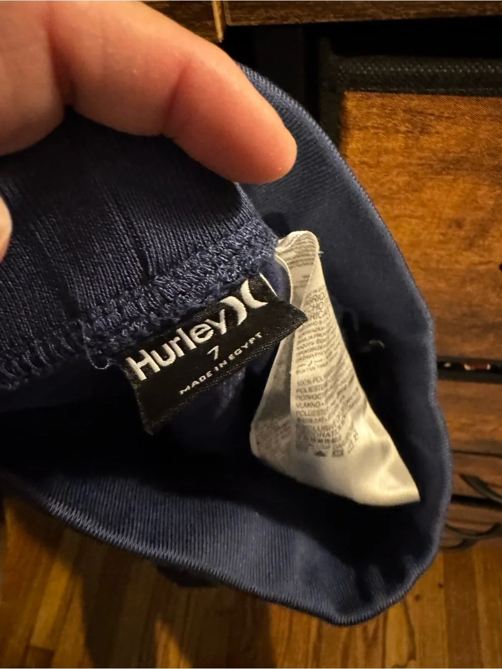 Hurley Girls' Navy Active Leggings with Branded Side Stripe size 7